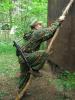 Basic military training (procedure for overcoming an obstacle course)